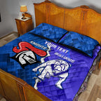 Custom Bulldogs And Knights Rugby 2025 Quilt Bed Set Dynamic Style
