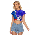 Custom Bulldogs And Knights Rugby 2025 Raglan Cropped T Shirt Dynamic Style