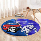 Custom Bulldogs And Knights Rugby 2025 Round Carpet Dynamic Style