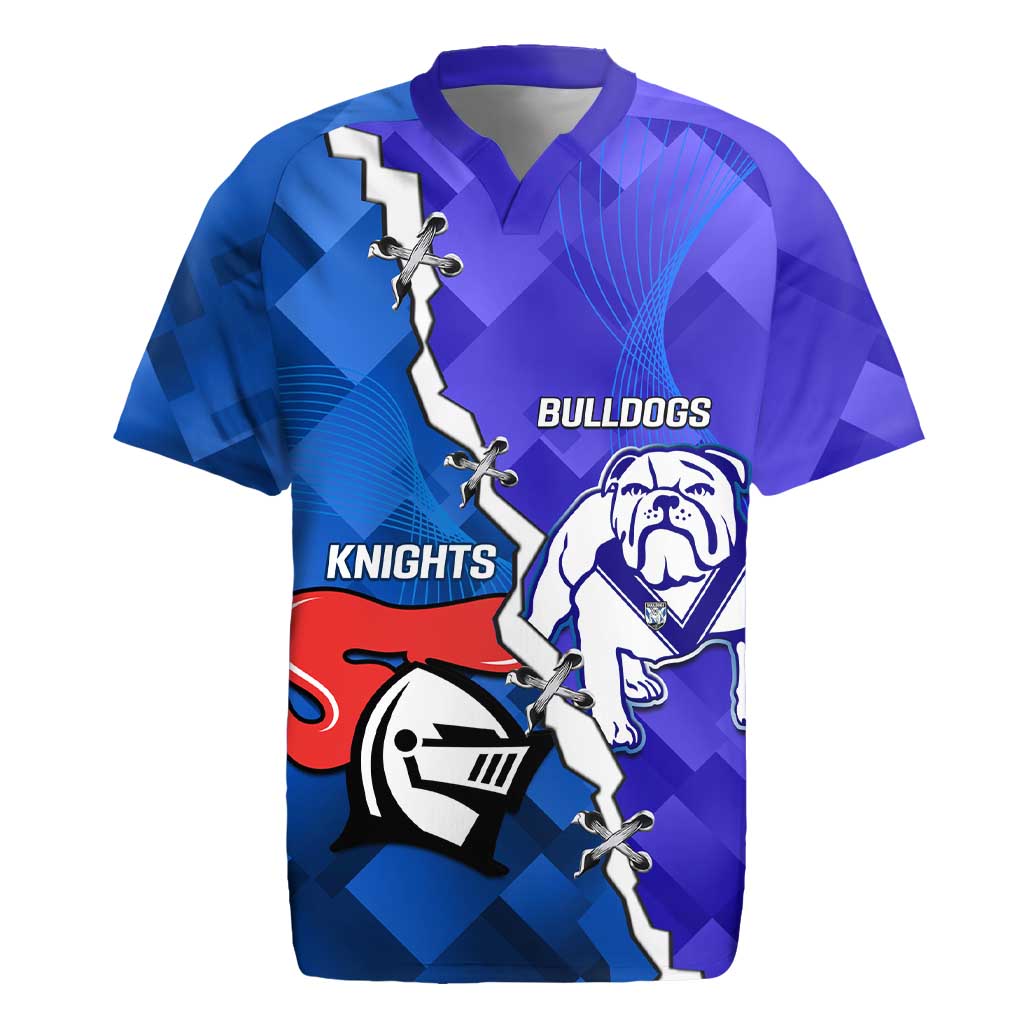 Custom Bulldogs And Knights Rugby 2025 Rugby Jersey Dynamic Style