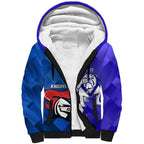 Custom Bulldogs And Knights Rugby 2025 Sherpa Hoodie Dynamic Style