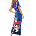Custom Bulldogs And Knights Rugby 2025 Short Sleeve Bodycon Dress Dynamic Style