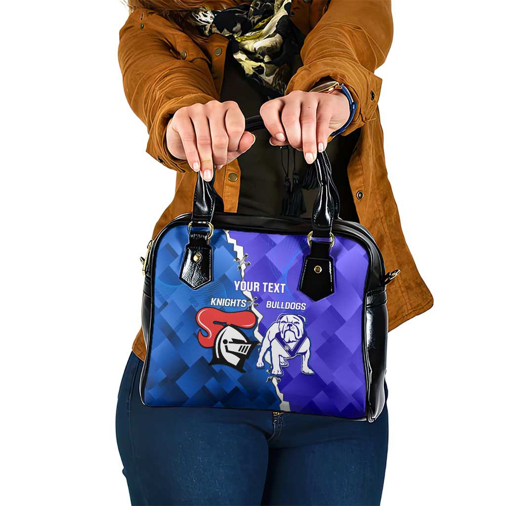 Custom Bulldogs And Knights Rugby 2025 Shoulder Handbag Dynamic Style