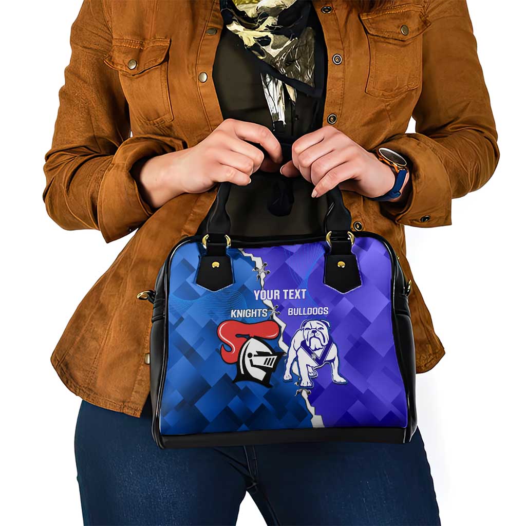 Custom Bulldogs And Knights Rugby 2025 Shoulder Handbag Dynamic Style