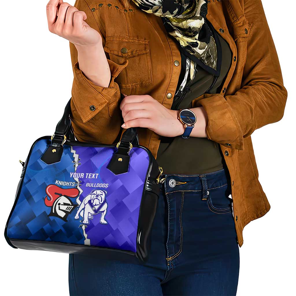 Custom Bulldogs And Knights Rugby 2025 Shoulder Handbag Dynamic Style