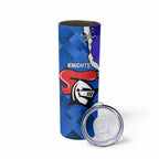 Custom Bulldogs And Knights Rugby 2025 Skinny Tumbler Dynamic Style