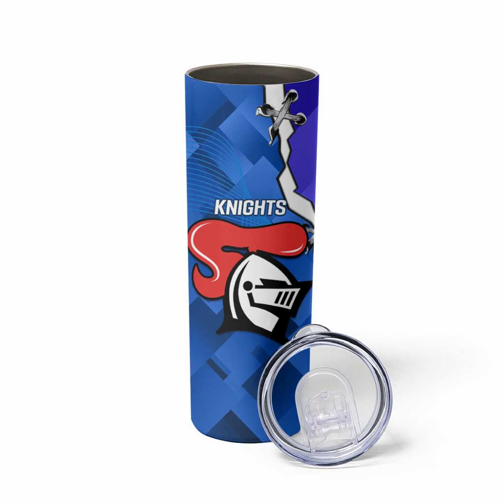 Custom Bulldogs And Knights Rugby 2025 Skinny Tumbler Dynamic Style