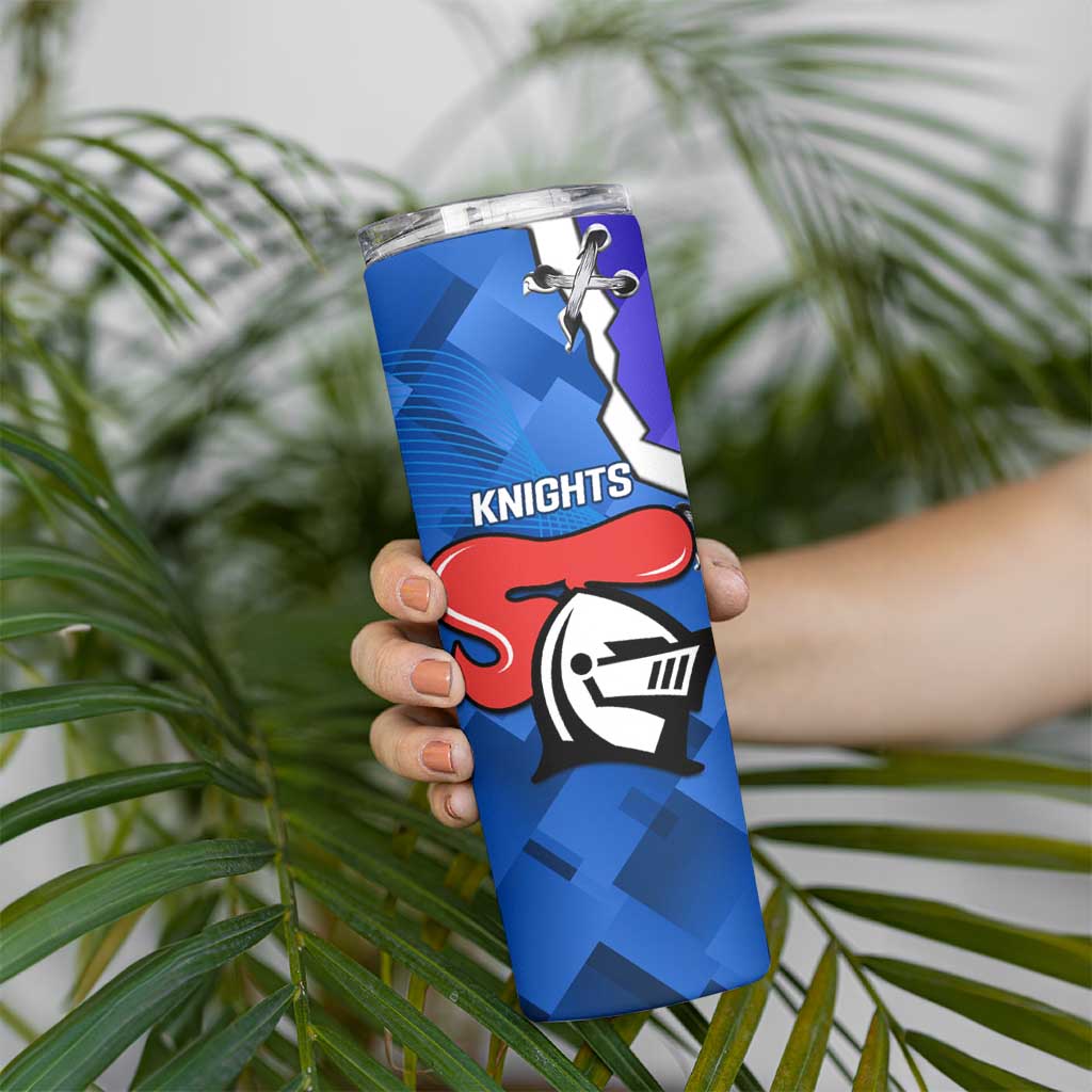 Custom Bulldogs And Knights Rugby 2025 Skinny Tumbler Dynamic Style