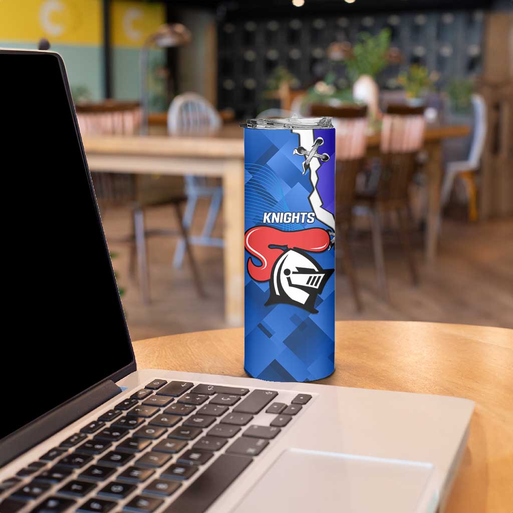 Custom Bulldogs And Knights Rugby 2025 Skinny Tumbler Dynamic Style