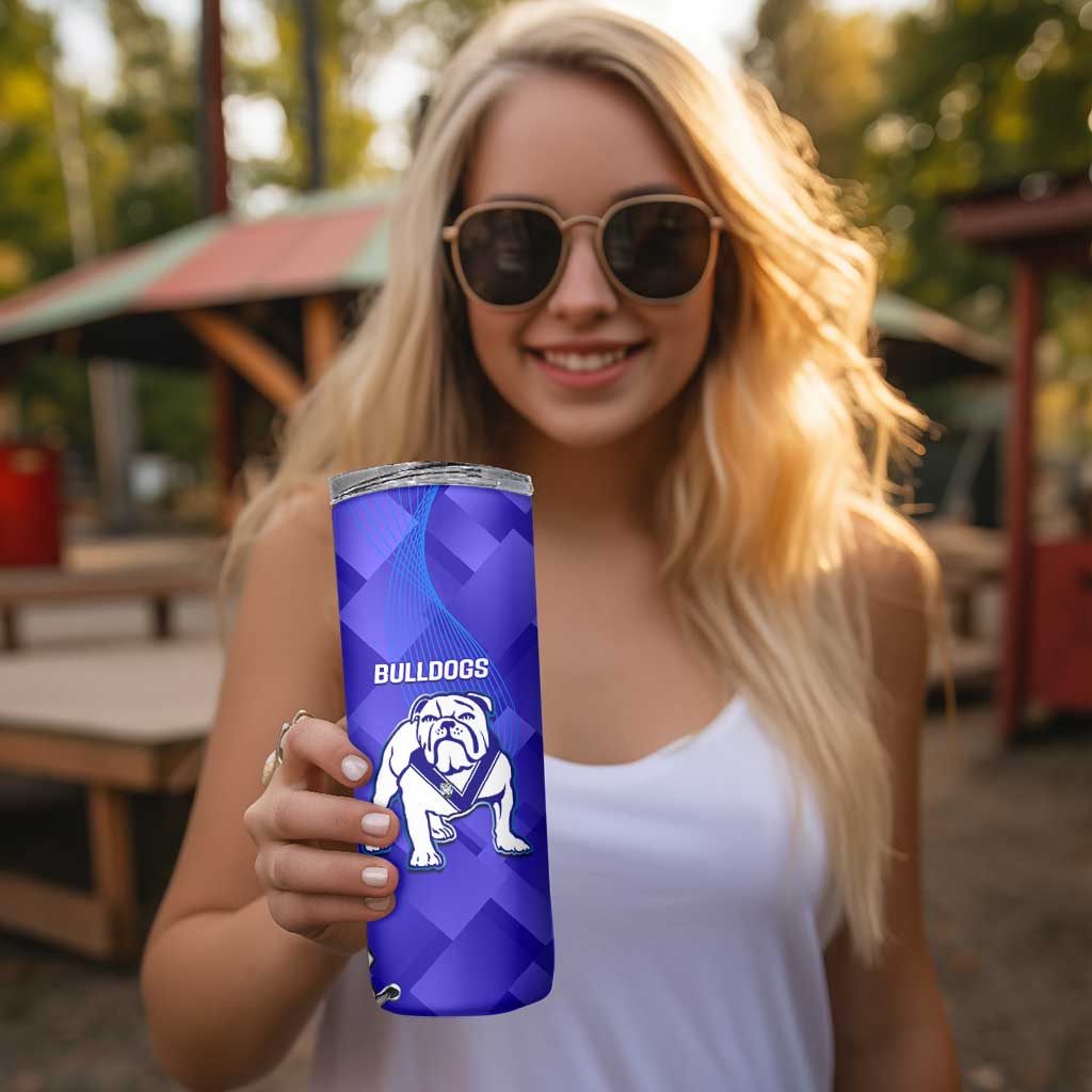 Custom Bulldogs And Knights Rugby 2025 Skinny Tumbler Dynamic Style