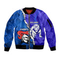 Custom Bulldogs And Knights Rugby 2025 Sleeve Zip Bomber Jacket Dynamic Style