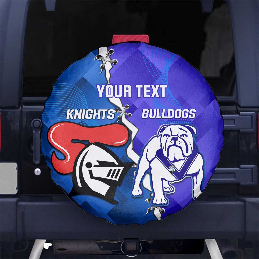 Custom Bulldogs And Knights Rugby 2025 Spare Tire Cover Dynamic Style