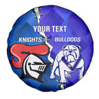 Custom Bulldogs And Knights Rugby 2025 Spare Tire Cover Dynamic Style