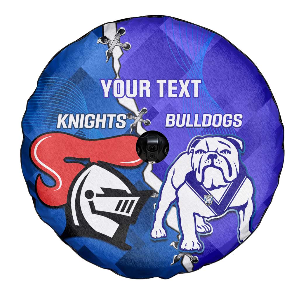 Custom Bulldogs And Knights Rugby 2025 Spare Tire Cover Dynamic Style