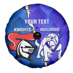 Custom Bulldogs And Knights Rugby 2025 Spare Tire Cover Dynamic Style