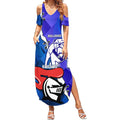 Custom Bulldogs And Knights Rugby 2025 Summer Maxi Dress Dynamic Style