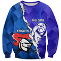 Custom Bulldogs And Knights Rugby 2025 Sweatshirt Dynamic Style