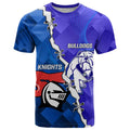 Custom Bulldogs And Knights Rugby 2025 T Shirt Dynamic Style