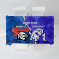 Custom Bulldogs And Knights Rugby 2025 Tablecloth Dynamic Style