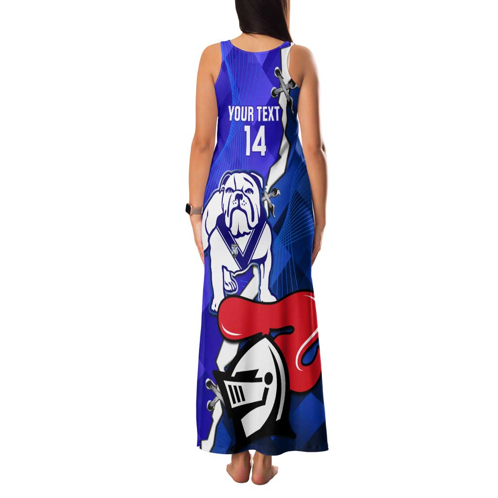 Custom Bulldogs And Knights Rugby 2025 Tank Maxi Dress Dynamic Style