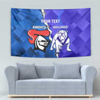 Custom Bulldogs And Knights Rugby 2025 Tapestry Dynamic Style
