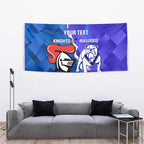 Custom Bulldogs And Knights Rugby 2025 Tapestry Dynamic Style