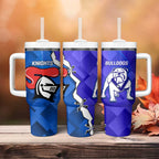 Custom Bulldogs And Knights Rugby 2025 Tumbler With Handle Dynamic Style