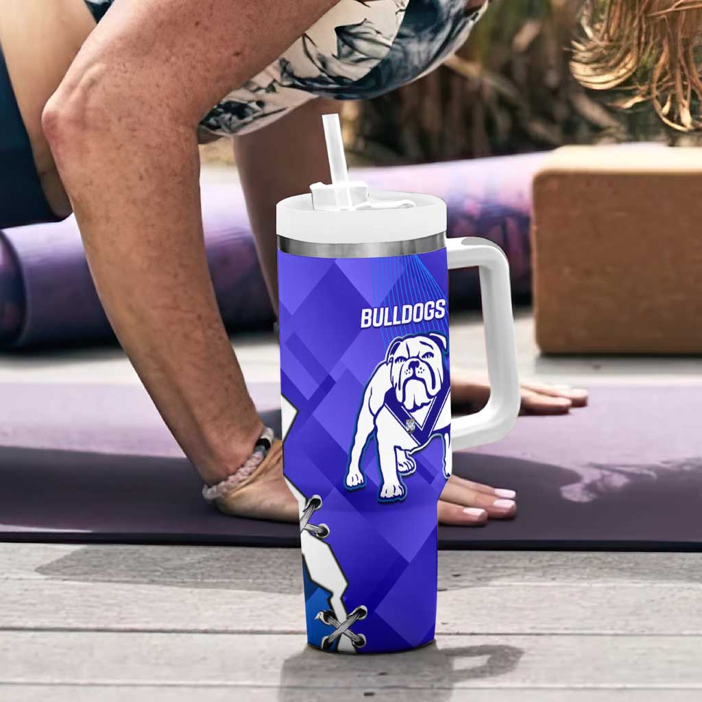 Custom Bulldogs And Knights Rugby 2025 Tumbler With Handle Dynamic Style