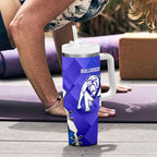 Custom Bulldogs And Knights Rugby 2025 Tumbler With Handle Dynamic Style