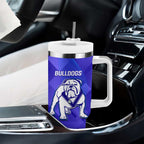 Custom Bulldogs And Knights Rugby 2025 Tumbler With Handle Dynamic Style