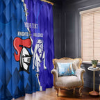Custom Bulldogs And Knights Rugby 2025 Window Curtain Dynamic Style