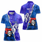 Custom Bulldogs And Knights Rugby 2025 Women Polo Shirt Dynamic Style