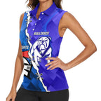 Custom Bulldogs And Knights Rugby 2025 Women Sleeveless Polo Shirt Dynamic Style