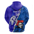 Custom Bulldogs And Knights Rugby 2025 Zip Hoodie Dynamic Style