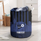 New Zealand Auckland Football Custom Laundry Basket Go City of Sails Est 2025