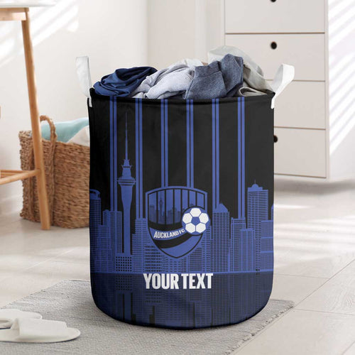 New Zealand Auckland Football Custom Laundry Basket Go City of Sails Est 2025