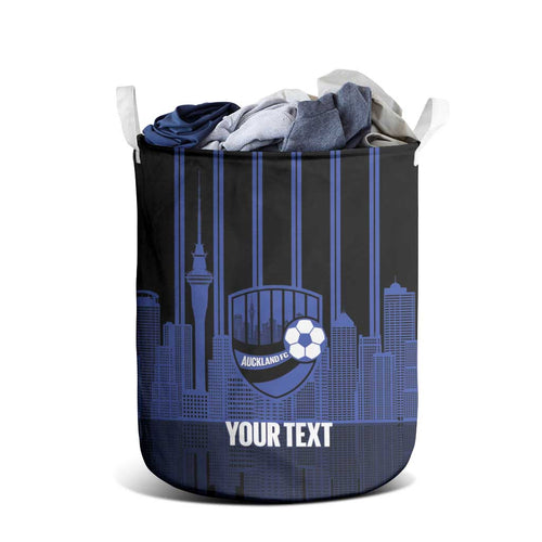 New Zealand Auckland Football Custom Laundry Basket Go City of Sails Est 2025