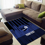 New Zealand Auckland Football Custom Area Rug Go City of Sails Est 2025