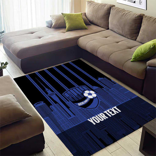 New Zealand Auckland Football Custom Area Rug Go City of Sails Est 2025