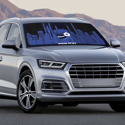 New Zealand Auckland Football Custom Auto Sun Shade Go City of Sails Est 2025