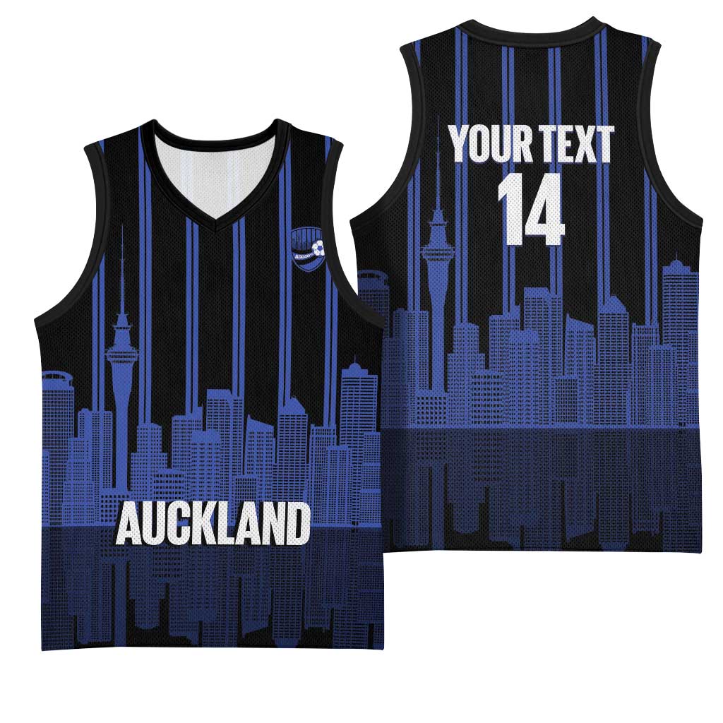 New Zealand Auckland Football Custom Basketball Jersey Go City of Sails Est 2025