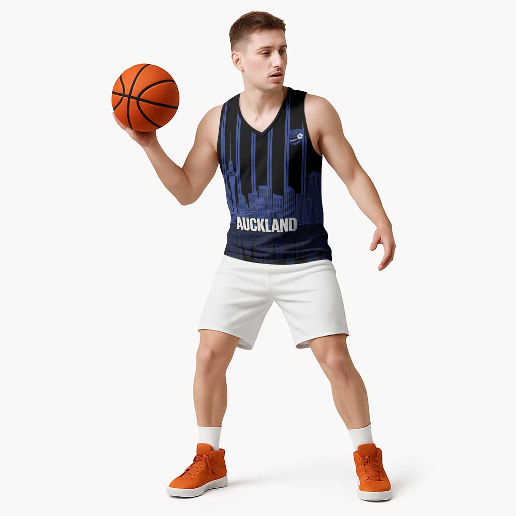 New Zealand Auckland Football Custom Basketball Jersey Go City of Sails Est 2025