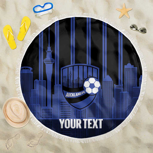 New Zealand Auckland Football Custom Beach Blanket Go City of Sails Est 2025