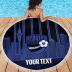 New Zealand Auckland Football Custom Beach Blanket Go City of Sails Est 2025