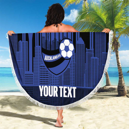 New Zealand Auckland Football Custom Beach Blanket Go City of Sails Est 2025