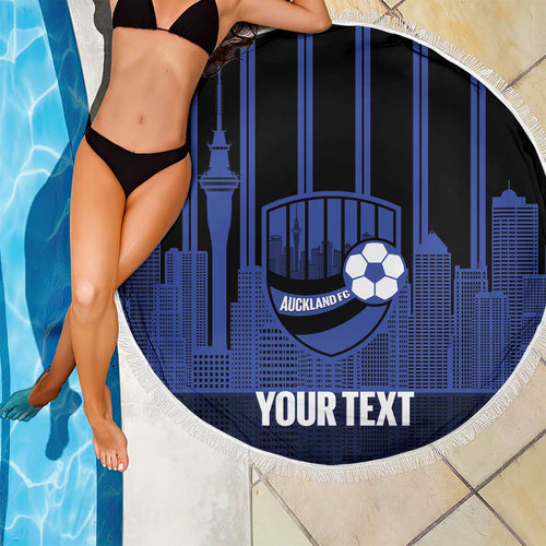 New Zealand Auckland Football Custom Beach Blanket Go City of Sails Est 2025
