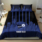 New Zealand Auckland Football Custom Bedding Set Go City of Sails Est 2025