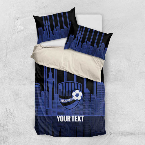 New Zealand Auckland Football Custom Bedding Set Go City of Sails Est 2025