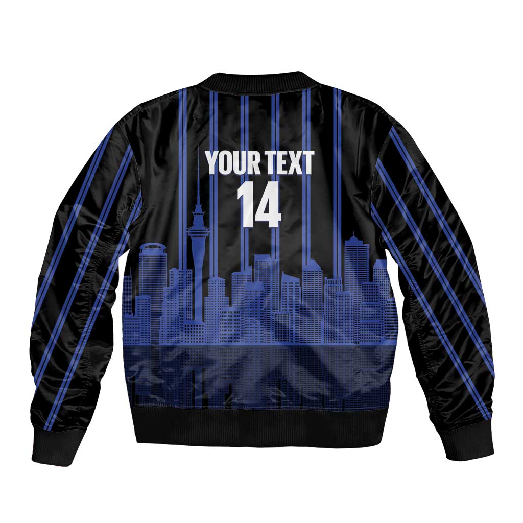 New Zealand Auckland Football Custom Bomber Jacket Go City of Sails Est 2025