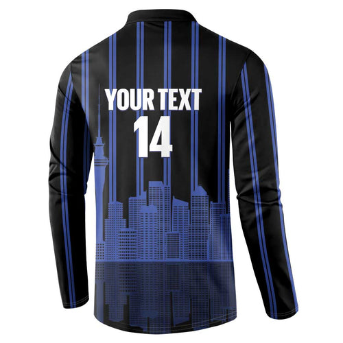 New Zealand Auckland Football Custom Button Sweatshirt Go City of Sails Est 2025